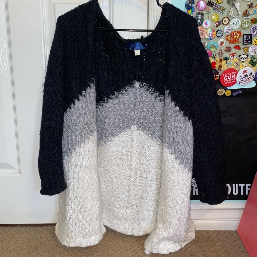 knit chevron pattern sweater